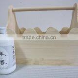 Lightweight Handmade Wooden Wine Bottle Holder Basket Wholesale thumbnail-5