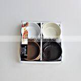 4pcs Custom Ceramic Tapas Serving Set,round Casserole thumbnail-1