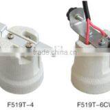 E27 Edison Screw Shell Ceramic Cap Lampholder Socket Lamp Holder With Bracket thumbnail-6