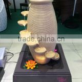 resin water decoration,resin water fountain with led light