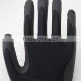 NMSAFETY 13 Gauge Knitted Black Nylon Liner Coated Foam Pvc on Palm Good Grip Safety Working Gloves thumbnail-4