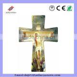 Ceramic Jesus Wall Cross Ornament Hanging thumbnail-2