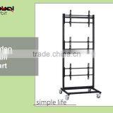 Perdurable Adjustable Mobile Display LCD TV Floor Stand With Wheels thumbnail-2