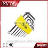 9pcs 40Cr-V Chrome Plated Short Arm Ball Point Hex Key&allen Key Set thumbnail-1