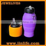 New 2015 Foldable Custom Silicone Water Bottle thumbnail-1