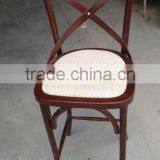 Cross Back Wood Chair Seat Replacement Dining Chair thumbnail-1