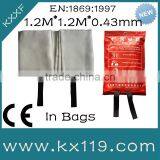 100%Fiberglass 1*1m Ship Fire Protection Products Fire Blankets thumbnail-1