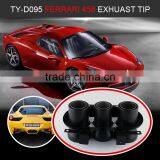 Auto Tuning Stainless Steel Sportycar Exhaust Tips for Ferrari 458 Carbon Fiber thumbnail-3