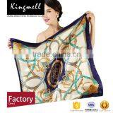 Custom Fashionable Digital Printing Silk Satin Fabric Women's Square Scarf thumbnail-3