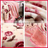 Thick Heavy Small Broken Flower Screen Stamped Micro Plush Mink Royal Blanket Travel Blanket Fleece Blanket thumbnail-2