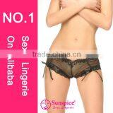 Hot Sale Lace Girls Sexy Sheer Panty Fur Sexy Underwear thumbnail-3