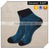 Low MOQ Wholesale OEM Custom Man Socks Business Cotton Socks Diamond Pattern thumbnail-4