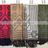 2017 Fashion Lady China Wholesale Factory Jacquard Rose Rayon Viscose Scarf thumbnail-5
