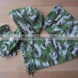 Black and Red Pure Colour Polar Fleece Set Promotional thumbnail-3