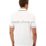 Fashion Shorts Mens Cut Sew Polo Shirts Plain White thumbnail-3