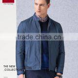 Men Stand Collar Polyester Ripstop Casual Business Jacket thumbnail-1
