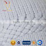 Women Winter Outdoor Knit White Cashmere Beabie Hat Cap thumbnail-4