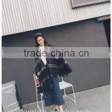 Striped Waterfall Wrap Female Cape Pashmina Printed Oversized Cashmere Shawl Famous Brand Women Winter Poncho thumbnail-2