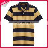Design Your Own Wholesale Cheap Polo Collar Custom Striped t Shirt thumbnail-1