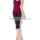 Red Women Aerobics Pant Yoga Clothing Body Building Sport Wear thumbnail-1