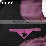 ELPA NXB0075 Designer 3 Piece Fancy Tailor Made Slimming Black Red Boys Suits thumbnail-4