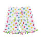 Wholesale Sweat Girls Shorts Flower Print Lovely Short Pants Baby Boutique Clothing Sweet Shorts thumbnail-3