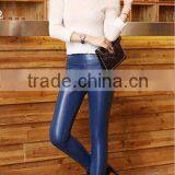EY0056L Warm Fur Lined Legging Winter Tight Sexy PU Legging Fleece Woman Legging thumbnail-3