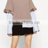 Runwaylover EY2379B New Style 2017 Ladies Elegant Pure Color Pullover Hoodie thumbnail-1