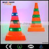 RGB Lighting LED Reflective Safety Road Way Traffic Cone thumbnail-2