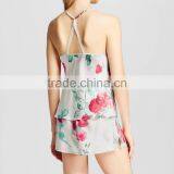 Fashion Girls Custom 2017 Sexy Ladies Fancy Pajamas Set Elegant Printed Pyjamas Set thumbnail-3