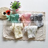 New Fashion Infant Girls Leggings Modal Bowknot Flower Trousers Korean Style Capri Pants Children Clothes PT40812-25