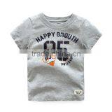 Wholesale Summer Cotton Short Sleeves Boys Kids Round Neck T-shirt thumbnail-3