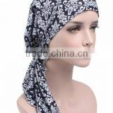New Stretch Cloth Print Scarf Cap Scarf Hat Chemotherapy Hat thumbnail-1