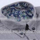 Shirt New Fashion 100% Cotton Business Shirt for Men Button Down Long Sleeve thumbnail-2