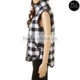 Wholesale Plaid Buffalo Vest Top Women Quilted Vest thumbnail-3