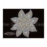 Work Designs Rhinestone Flower Applique For Dresses , Customized thumbnail-1