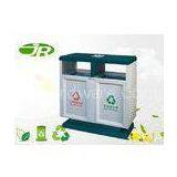 Separated Decorative Metal Waste Bin Steel Garbage Bins OEM Logo And Size thumbnail-1