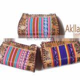Handmade Embossed Leather Handbag With Aguayo Blanket thumbnail-6