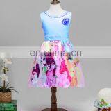 2016 Frozen Elsa Girl Party Dress , The New Children Dress Roses Frozen Elsa ANNA Dress Cartoon Pony BOLI Pony 27311 thumbnail-1