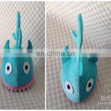 Shark Hat Plush Toy Cap on Head Kids Fun Game Toy thumbnail-3