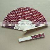 Vintage Japanese Hand Held Paper and Wood Fan thumbnail-4