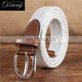 Hot Sale Fashion Brown Promotion Overalls Weave Stretch Belt With Pin Buckle thumbnail-4