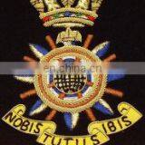 Badges Hand Embroidred Bullion Wire Club School Securty Airline Blazer Badges