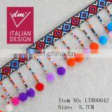 Good Quality Beaded Tassel National Style Pompom Frange thumbnail-1