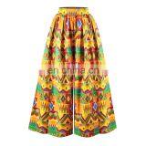 OEM Ladies Custom Printed Wide Legging Stretch Waist Designs for Trousers Pant thumbnail-5