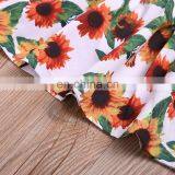 New Arrival Summer Toddler Kids Clothes Baby Girls Sunflower Tops Dress Pants Shorts Outfit Set Drop Shipping thumbnail-4