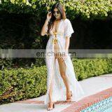 Lace Cover up Beach Dress Swimwear Cover up Women Bathing Suit Cover Ups Kaftan Beach Sarong 2019 Robe de Plage Beachwear thumbnail-4