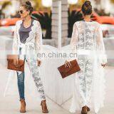 Tunics for Beach Long Lace Beach Dress Women Swim Cover up Plus Size Saida de Praia Robe de Plage Kaftan Beach Cover up