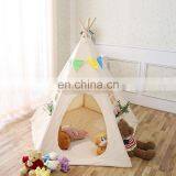 High Quality Children Play Tent Huge Indian Canvas Teepee Tent Kids Toy Tent With Window thumbnail-2