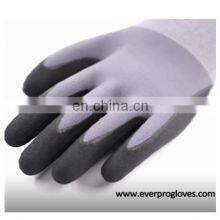 Everpro 15 Gauge Black Breathable Nitrile Foam Gloves With Gray Nylon And Spandex Liner thumbnail-3